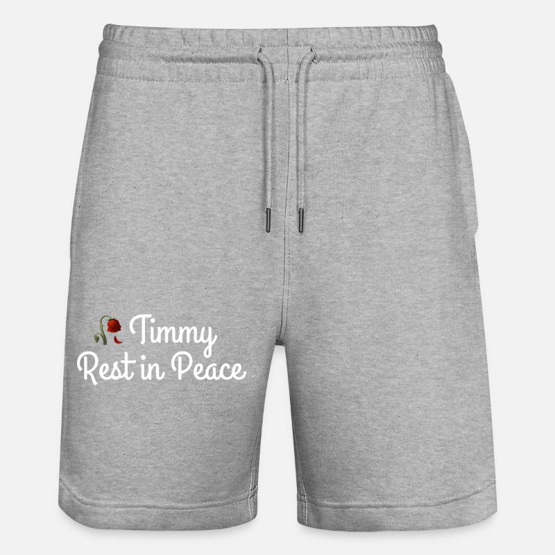 Timmy Wal Shirt Geschenk - Stanley/Stella Unisex Bio Joggingshorts Trainer - Grau meliert