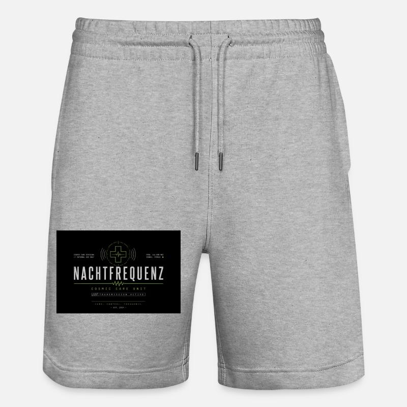 Fréquence nocturne Soins cosmiques - Short de jogging bio TRAINER Stanley/Stella unisexe - gris chiné