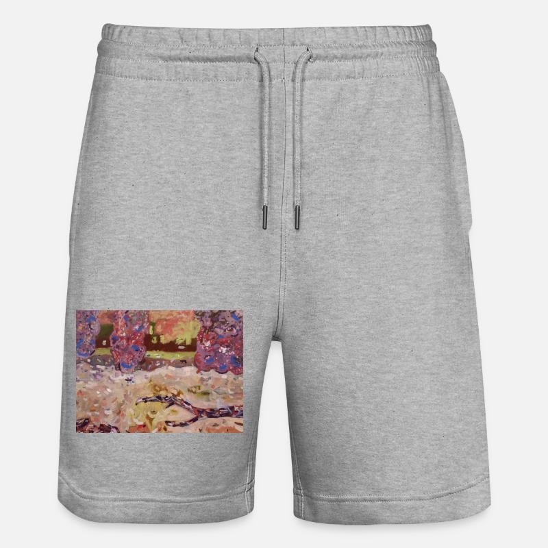 Parc impressionniste - Short de jogging bio TRAINER Stanley/Stella unisexe - gris chiné