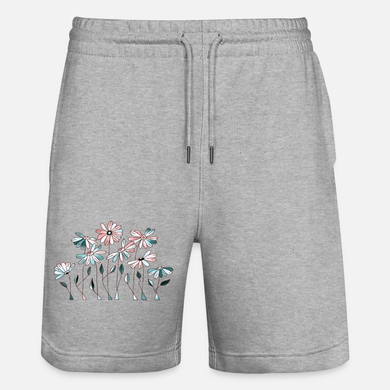 Fleur - Short de jogging bio TRAINER Stanley/Stella unisexe - gris chiné