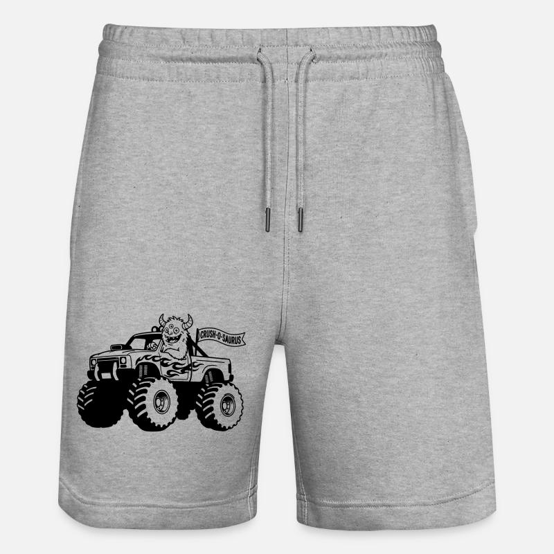 monster truck monstre - Short de jogging bio TRAINER Stanley/Stella unisexe - gris chiné
