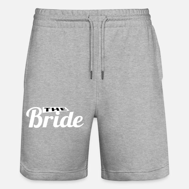 La Mariée ! - Short de jogging bio TRAINER Stanley/Stella unisexe - gris chiné