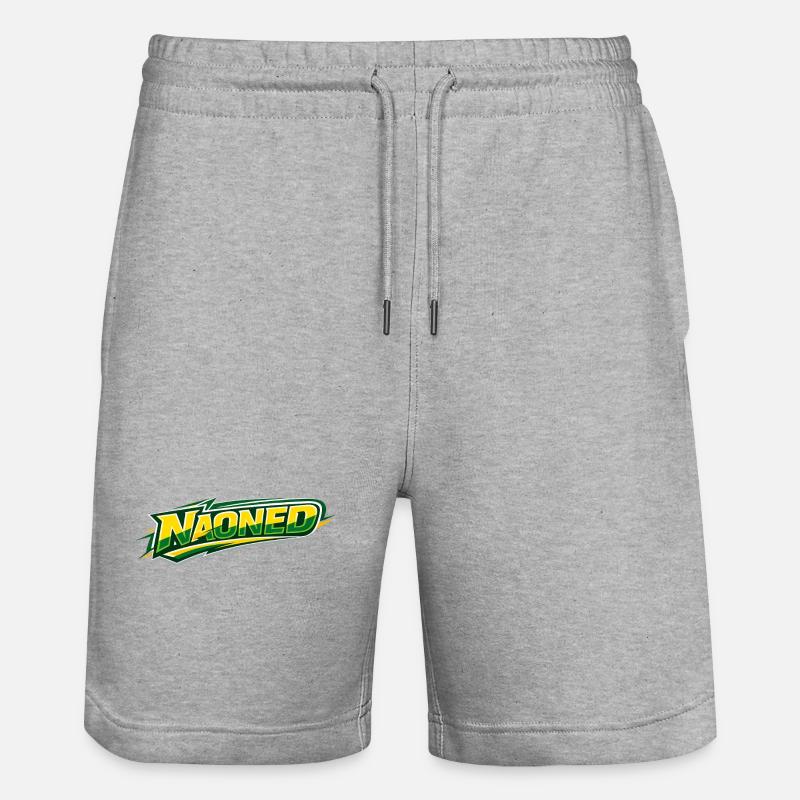 NAONED - Stanley/Stella Unisex Bio Joggingshorts Trainer  - Grau meliert