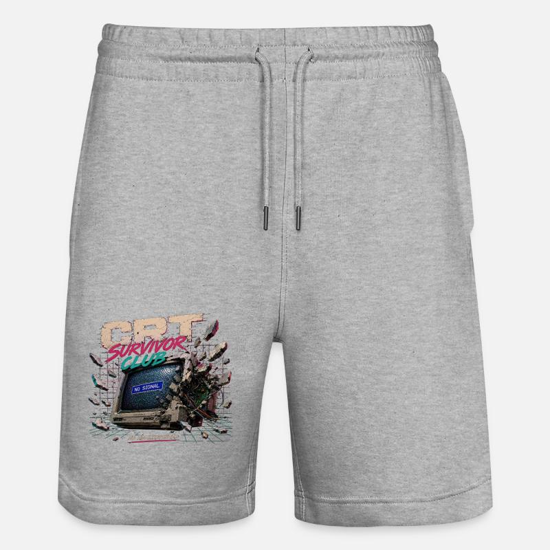 No_HDMI_required - Stanley/Stella Unisex Bio Joggingshorts Trainer  - Grau meliert