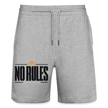 No Rules Live Bold Ride Free - Stanley/Stella Unisex Bio Joggingshorts Trainer  - Grau meliert - Vorne - Nik (191cm) & Marisol (170cm)