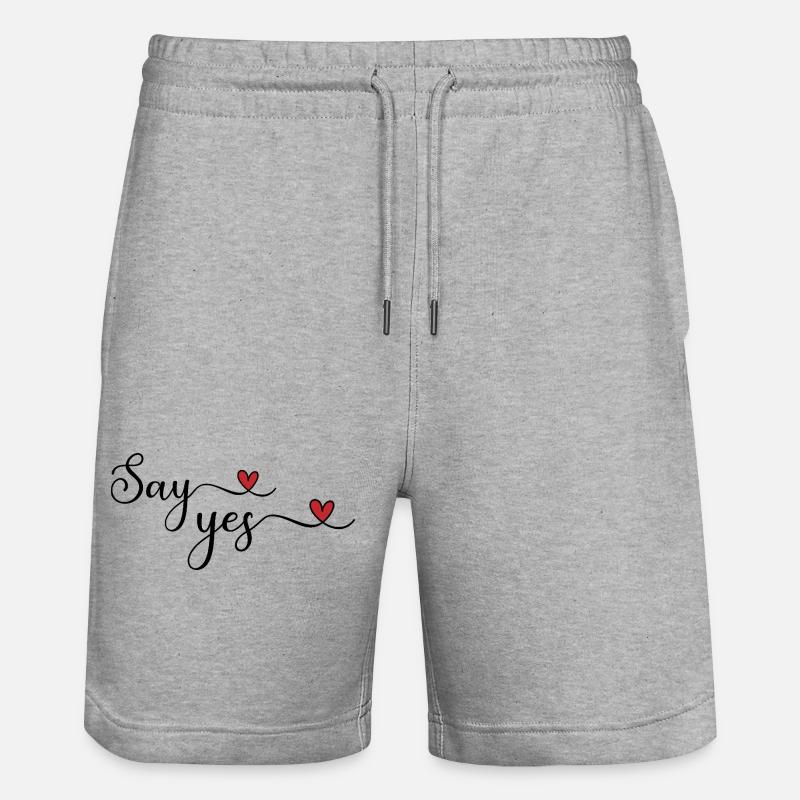Sag ja - Short de jogging bio TRAINER Stanley/Stella unisexe - gris chiné