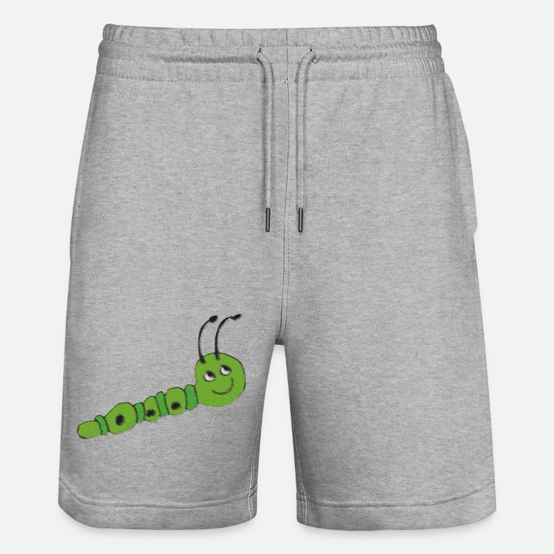 Raupe impressionismus - Stanley/Stella Unisex Bio Joggingshorts Trainer  - Grau meliert