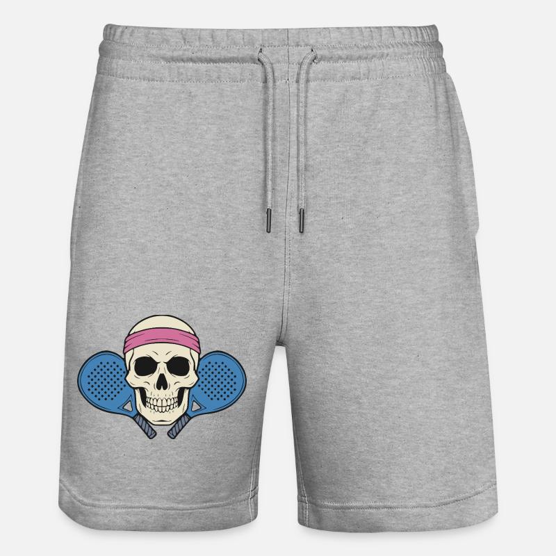 Crâne de Padel - Short de jogging bio TRAINER Stanley/Stella unisexe - gris chiné