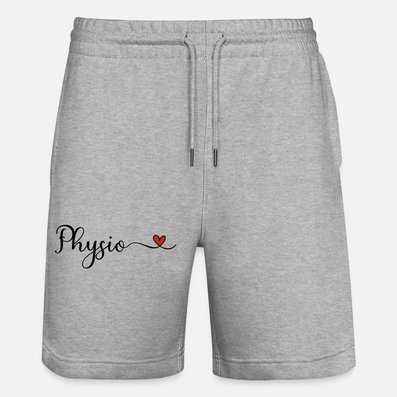 Physio - Short de jogging bio TRAINER Stanley/Stella unisexe - gris chiné