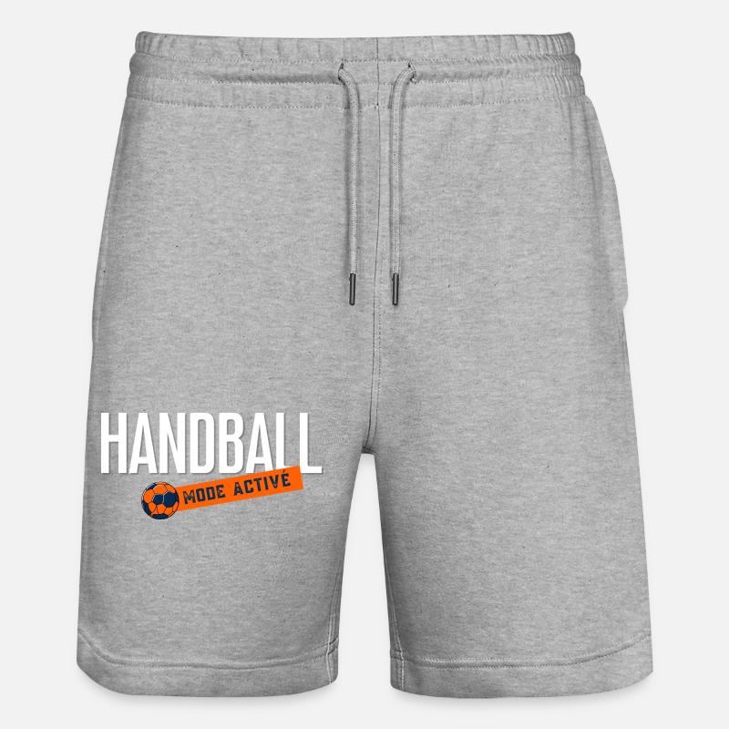 Handball Mode Actif - Short de jogging bio TRAINER Stanley/Stella unisexe - gris chiné