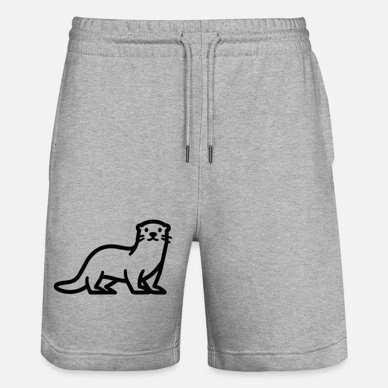 Otter - Stanley/Stella Unisex Bio Joggingshorts Trainer  - Grau meliert