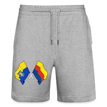 Zandvoort & North Holland United - Stanley/Stella Unisex Bio Joggingshorts Trainer  - Grau meliert - Vorne - Nik (191cm) & Marisol (170cm)