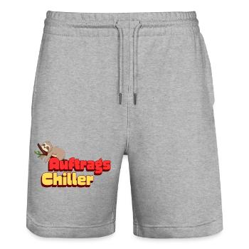 Auftragschiller Sloth - Stanley/Stella Unisex Bio Joggingshorts Trainer  - Grau meliert - Vorne - Nik (191cm) & Marisol (170cm)