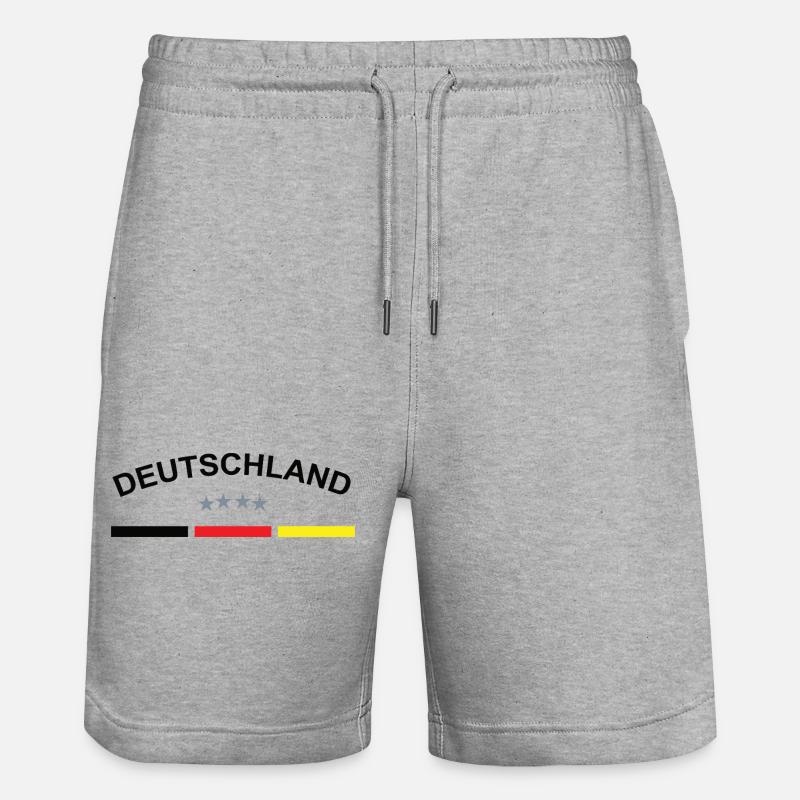 Deutschland - Stanley/Stella Unisex Bio Joggingshorts Trainer  - Grau meliert