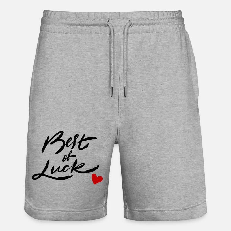 Bonne chance - Short de jogging bio TRAINER Stanley/Stella unisexe - gris chiné