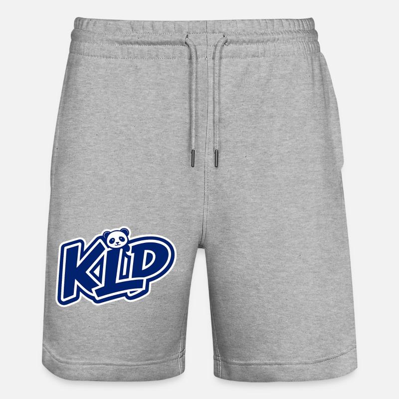 blue - Stanley/Stella Trainer Unisex Organic Jogging Shorts - heather grey