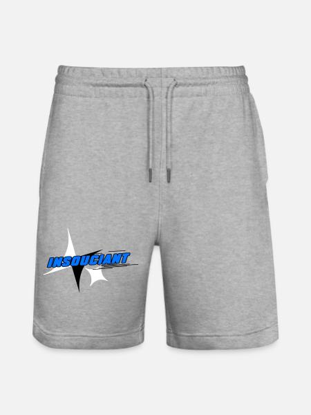 Insouciant Bleu Dynamique - Short de jogging bio TRAINER Stanley/Stella unisexe - gris chiné