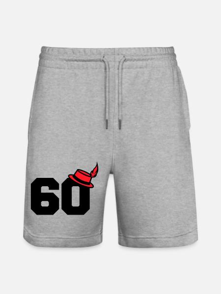 60 - Stanley/Stella Trainer Unisex Organic Jogging Shorts - heather grey