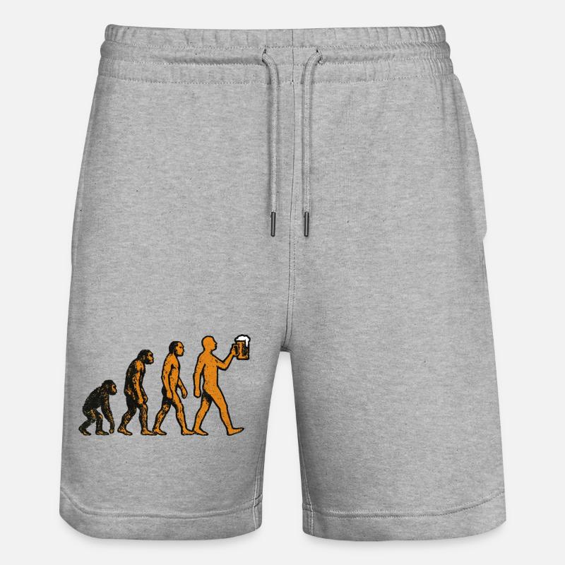 Evolution Bier - Stanley/Stella Unisex Bio Joggingshorts Trainer  - Grau meliert