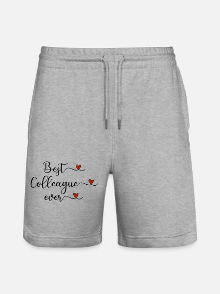 Best colleague - Stanley/Stella Trainer Unisex Organic Jogging Shorts - heather grey