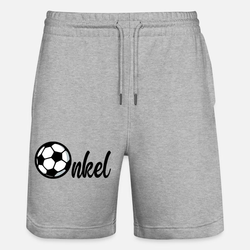 Footballeur Frère Oncle - Short de jogging bio TRAINER Stanley/Stella unisexe - gris chiné