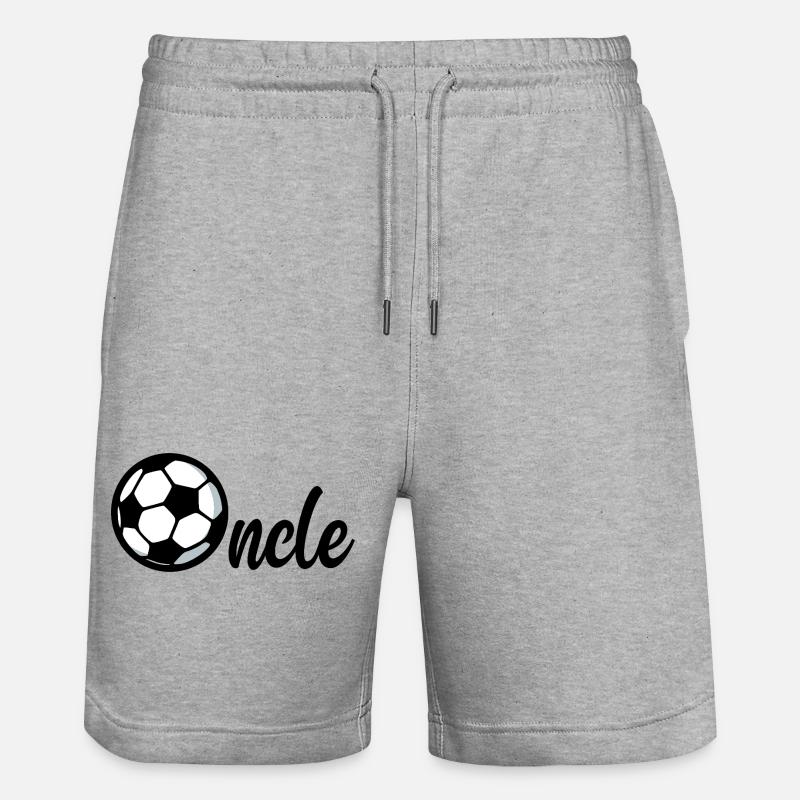 Oncle Football - Short de jogging bio TRAINER Stanley/Stella unisexe - gris chiné