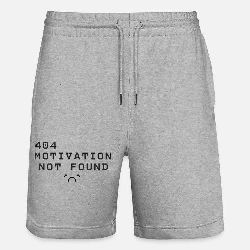 404 Motivation introuvable - Short de jogging bio TRAINER Stanley/Stella unisexe - gris chiné