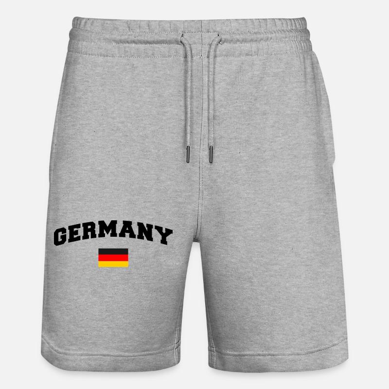 Drapeau allemand - Short de jogging bio TRAINER Stanley/Stella unisexe - gris chiné