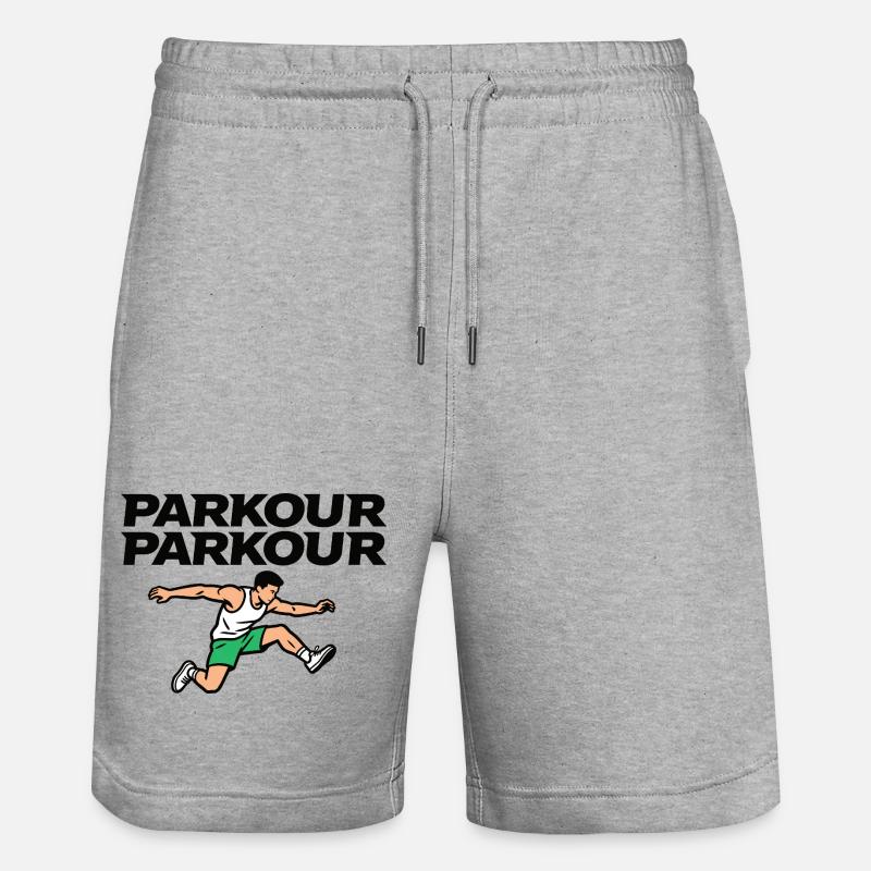 Parkour Freerunning - Short de jogging bio TRAINER Stanley/Stella unisexe - gris chiné