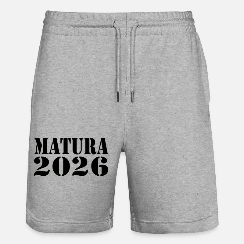 Matura 26 - Short de jogging bio TRAINER Stanley/Stella unisexe - gris chiné