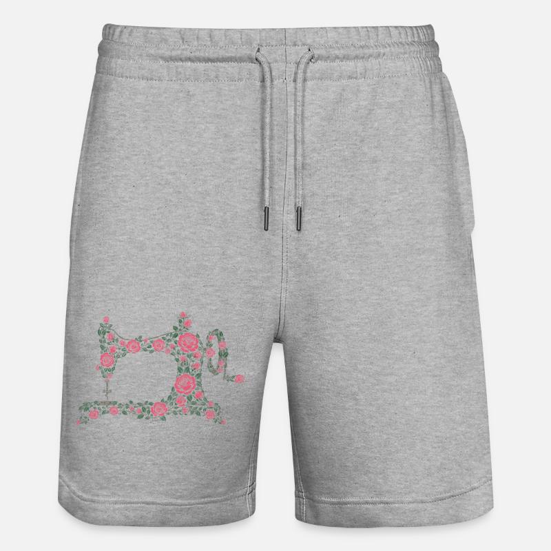 machine à coudre - Short de jogging bio TRAINER Stanley/Stella unisexe - gris chiné