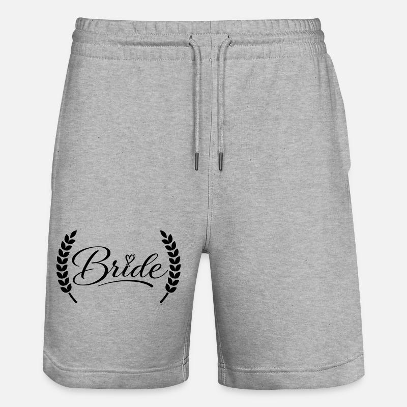 Mariée - Short de jogging bio TRAINER Stanley/Stella unisexe - gris chiné