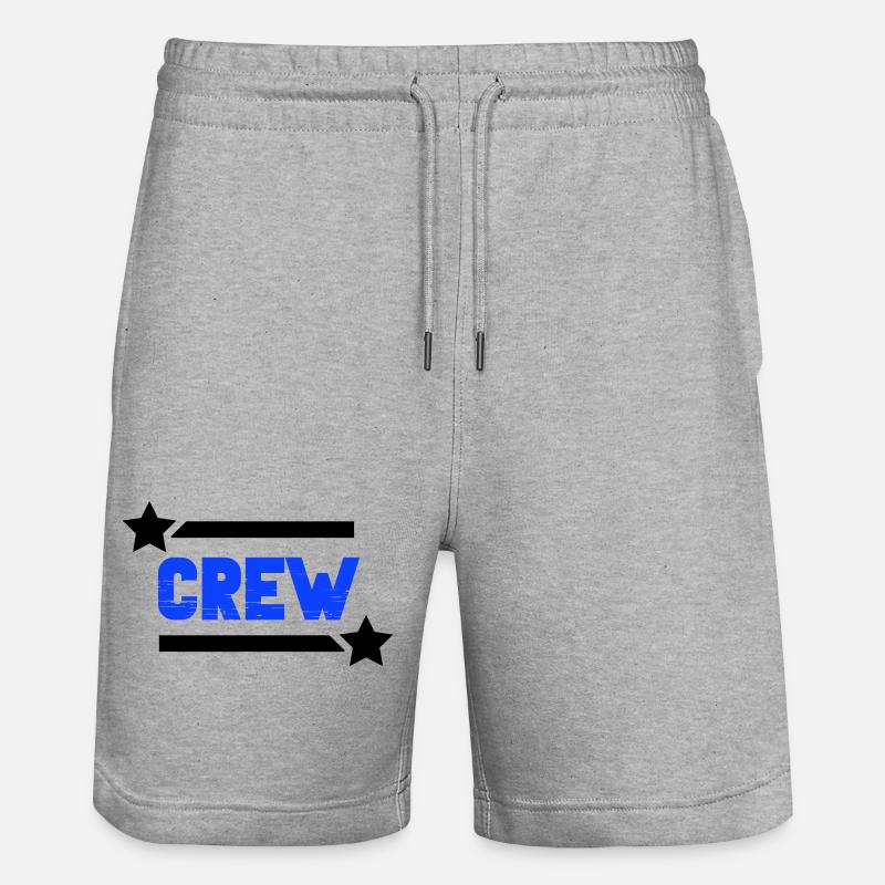 crew_-2- - Short de jogging bio TRAINER Stanley/Stella unisexe - gris chiné