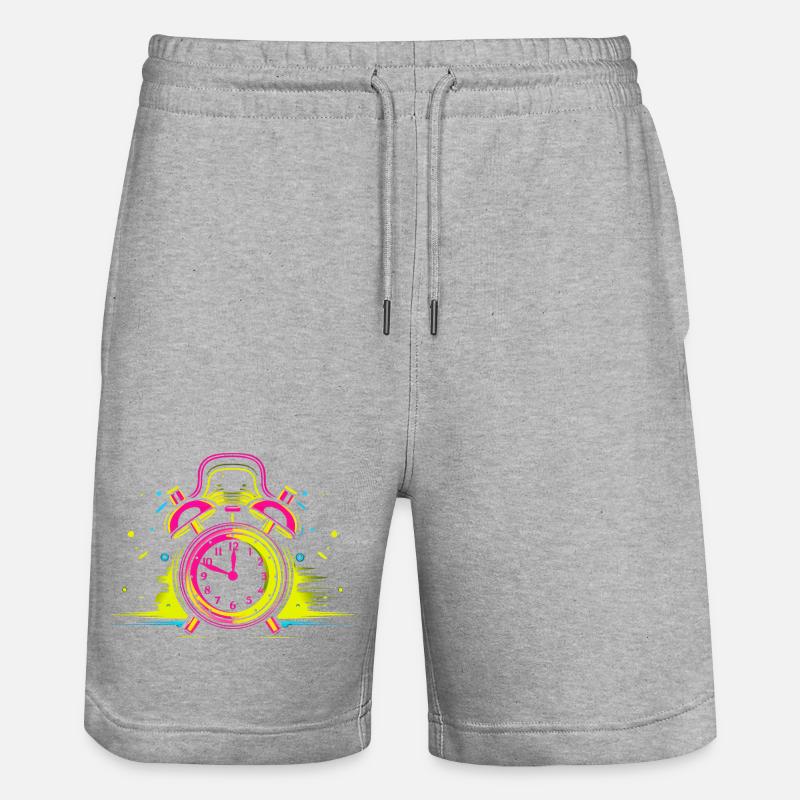 Synthwave de réveil - Short de jogging bio TRAINER Stanley/Stella unisexe - gris chiné