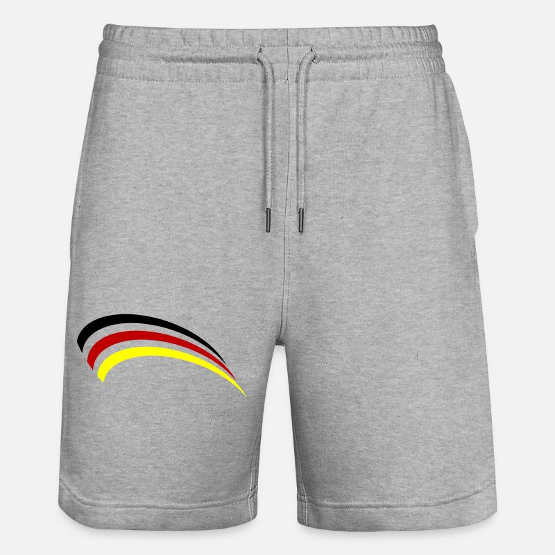 Conception du drapeau allemand - Short de jogging bio TRAINER Stanley/Stella unisexe - gris chiné