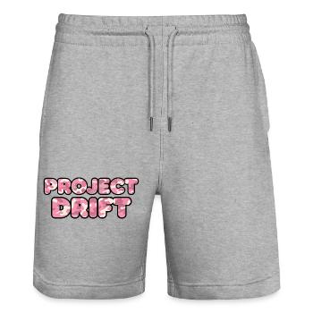 Car Tuning Motiv Project Drift Camo Rosa - Stanley/Stella Trainer Unisex Organic Jogging Shorts - heather grey - Front - Nik (191cm) & Marisol (170cm)