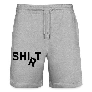 Le Chemise R s’inscrit autour du motif du slogan - Short de jogging bio TRAINER Stanley/Stella unisexe - gris chiné - Devant - Nik (191cm) & Marisol (170cm)