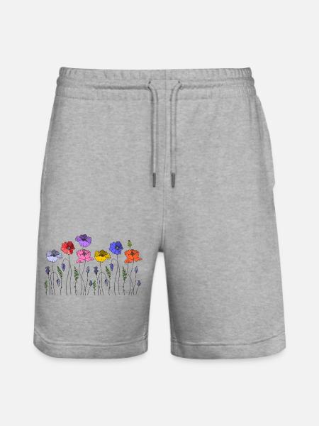 Fleur - Short de jogging bio TRAINER Stanley/Stella unisexe - gris chiné