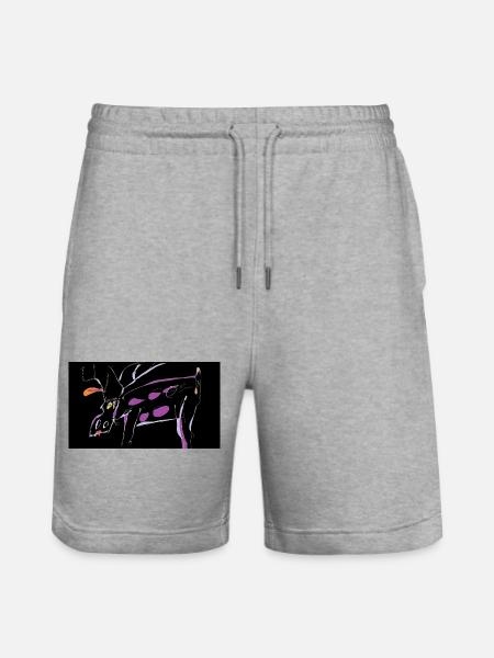 pourpre - Short de jogging bio TRAINER Stanley/Stella unisexe - gris chiné