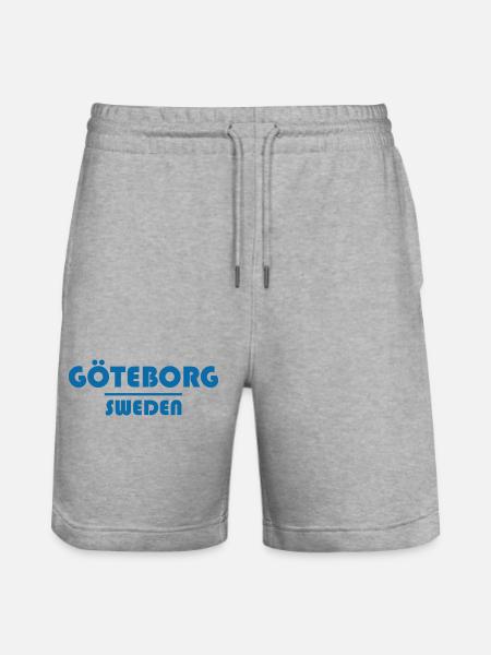 Göteborger aus Göteborg - Stanley/Stella Unisex Bio Joggingshorts Trainer - Grau meliert