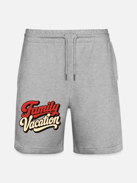 Family Vacation - Stanley/Stella Unisex Bio Joggingshorts Trainer  - Grau meliert
