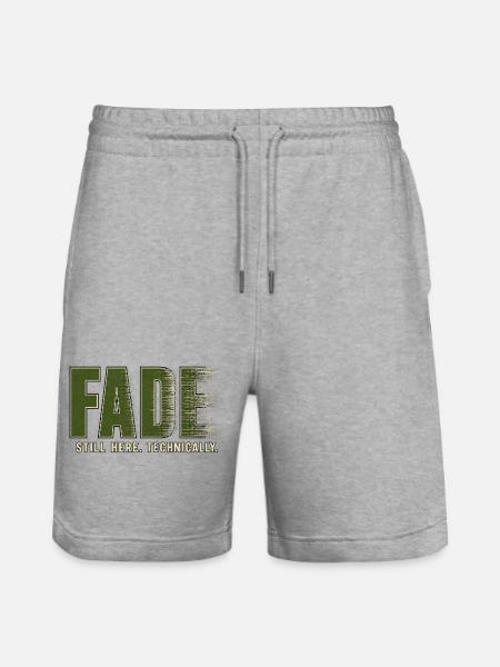 FADE – I'm still here. Technically - Stanley/Stella Trainer Unisex Organic Jogging Shorts - heather grey