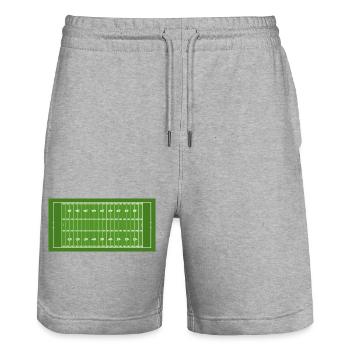 Show off your colors - Football - Stanley/Stella Trainer Unisex Organic Jogging Shorts - heather grey - Front - Nik (191cm) & Marisol (170cm)