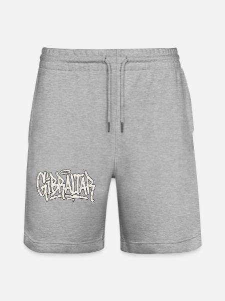 Gibraltar Graffiti Hip Hop - Stanley/Stella Unisex Bio Joggingshorts Trainer  - Grau meliert