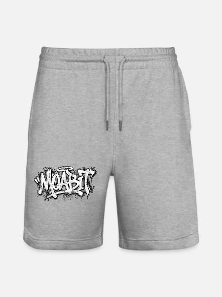 Moabit Berlin Graffiti Oldschool Hip Hop - Short de jogging bio TRAINER Stanley/Stella unisexe - gris chiné