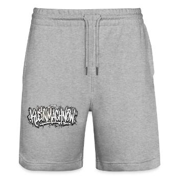 Kleinmachnow Berlin Graffiti Oldschool Hip Hop - Short de jogging bio TRAINER Stanley/Stella unisexe - gris chiné - Devant - Nik (191cm) & Marisol (170cm)