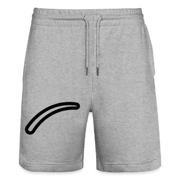 boomerang - Stanley/Stella Trainer Unisex Organic Jogging Shorts - heather grey - Front - Nik (191cm) & Marisol (170cm)