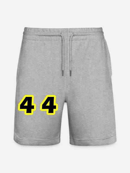 44 Symbole numérique - Short de jogging bio TRAINER Stanley/Stella unisexe - gris chiné