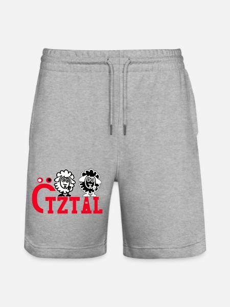 Ötztal Oetztal in Tyrol - Stanley/Stella Trainer Unisex Organic Jogging Shorts - heather grey