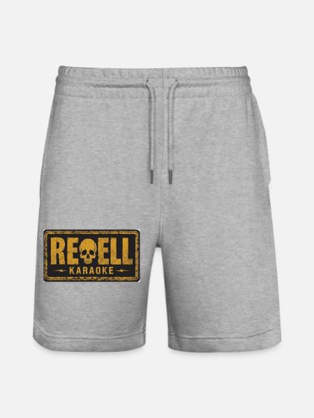 Rebel Karaoke. - Stanley/Stella Trainer Unisex Organic Jogging Shorts - heather grey